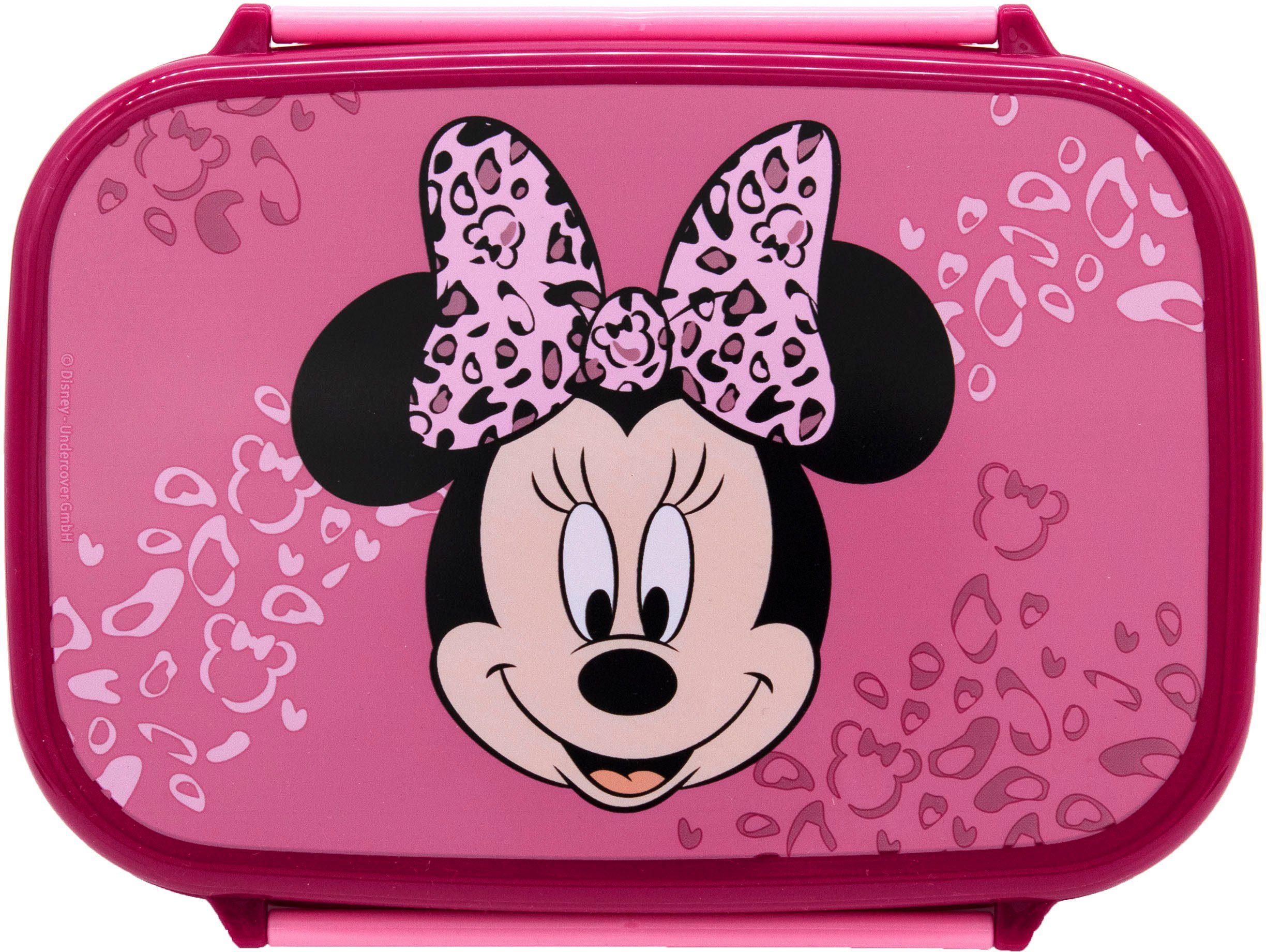 Scooli Lunchbox Minnie Mouse, Kunststoff, (Set, 2-tlg), Brotzeitdose & Trinkflasche