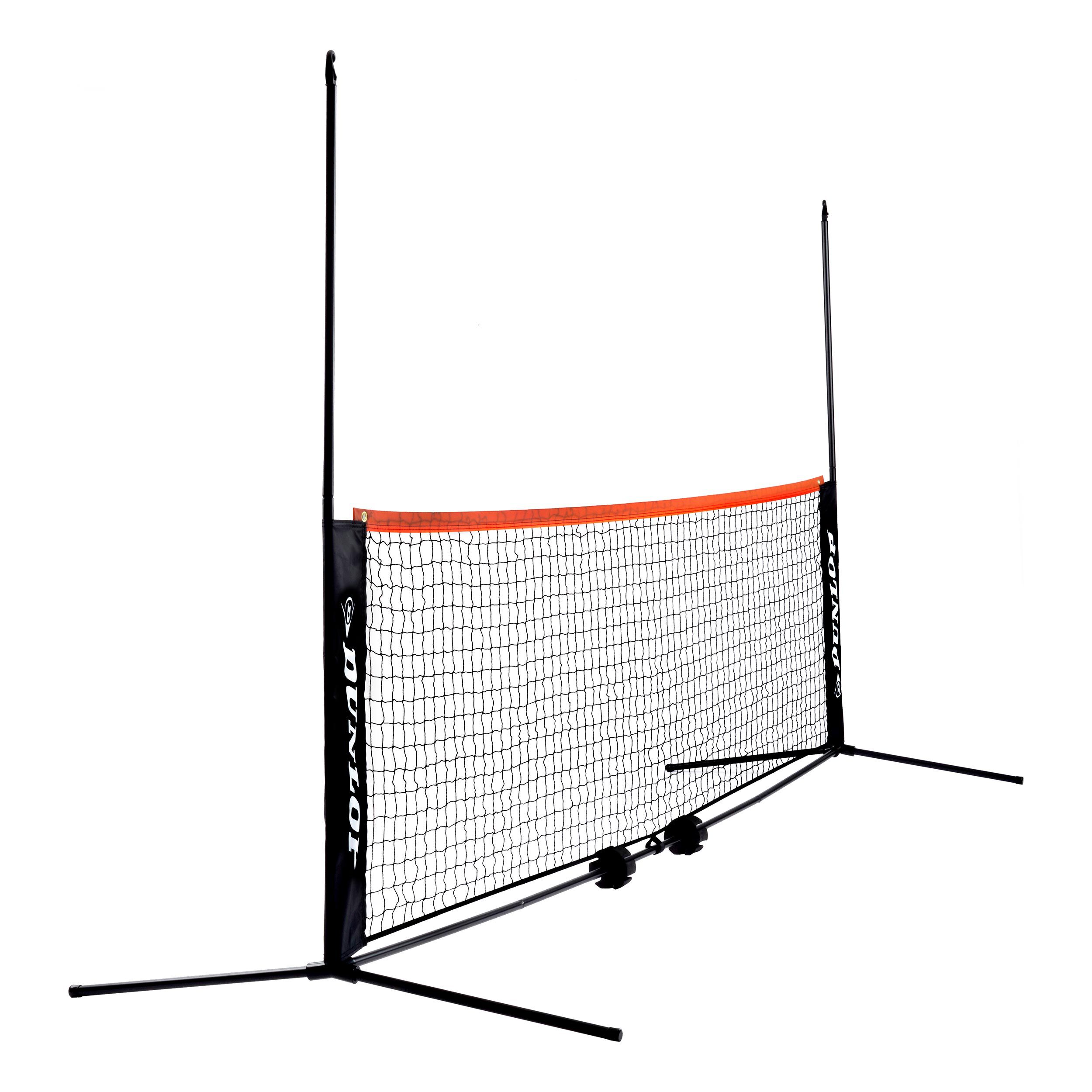 Kleinfeldnetz Tennisnetz 6m - Orange, Schwarz