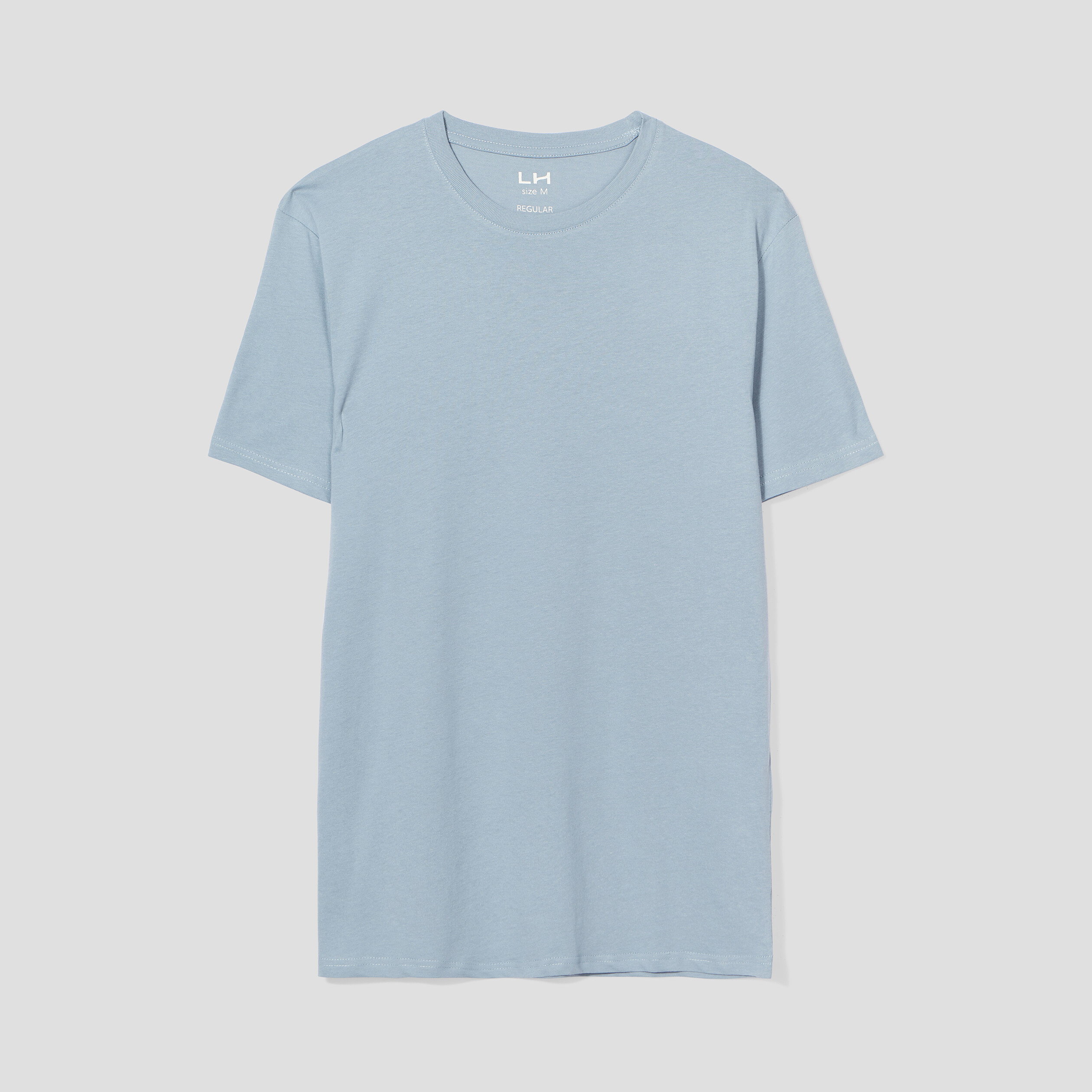 T-shirt en coton manches courtes gris homme | La Halle