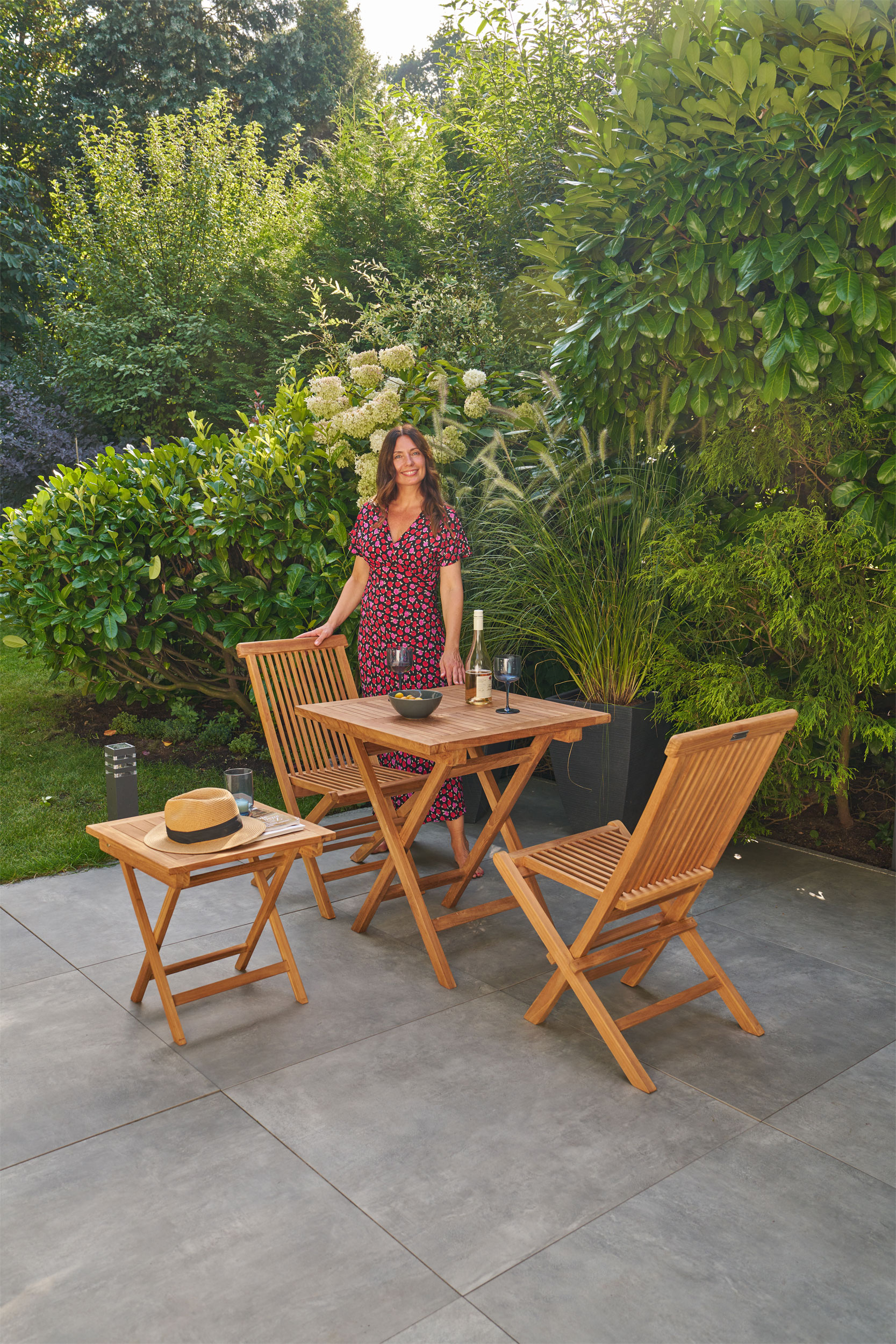 OUTDOORKlappstuhl Balkon/GartenTeak