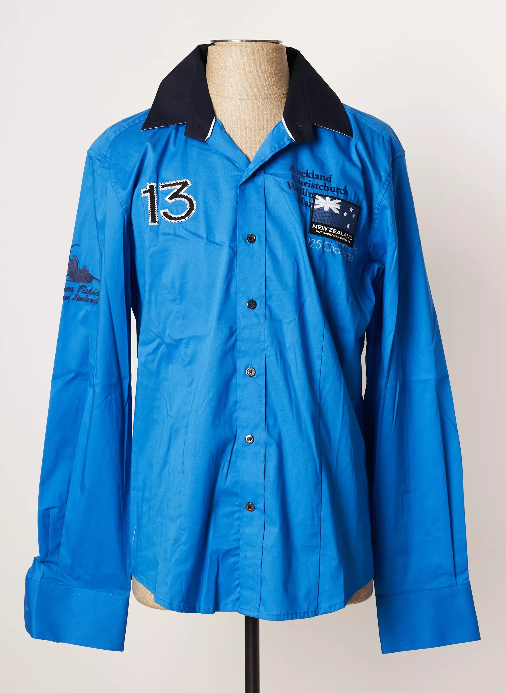 Vestiaires Principaute Cannoise Manches Longues Homme couleur bleu