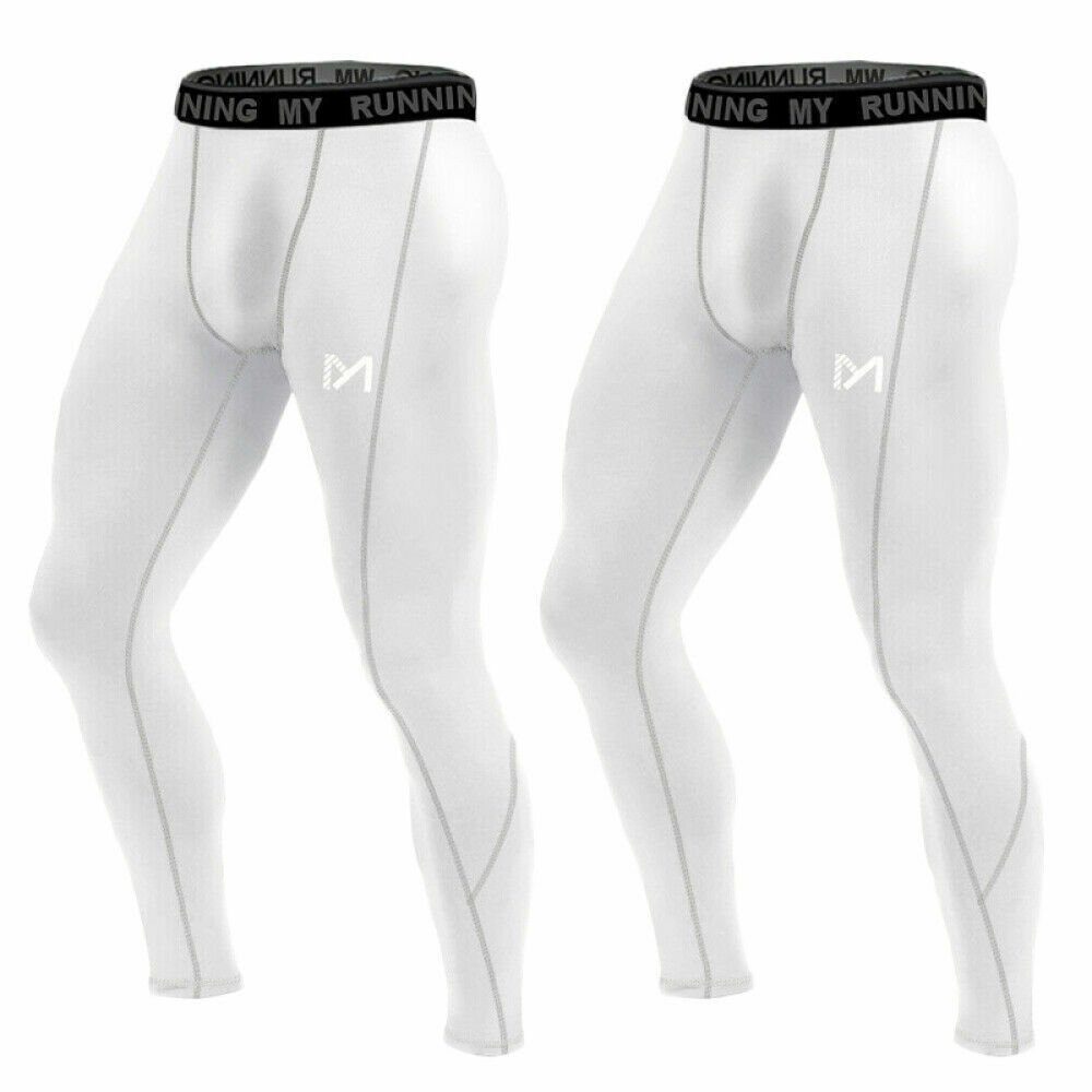 MEETYOO Funktionstights Herren Laufhose Leggins (Funktionshose Sporthosen, Sport Fitness Tights) Gym Running Fitness Kompressions Hose