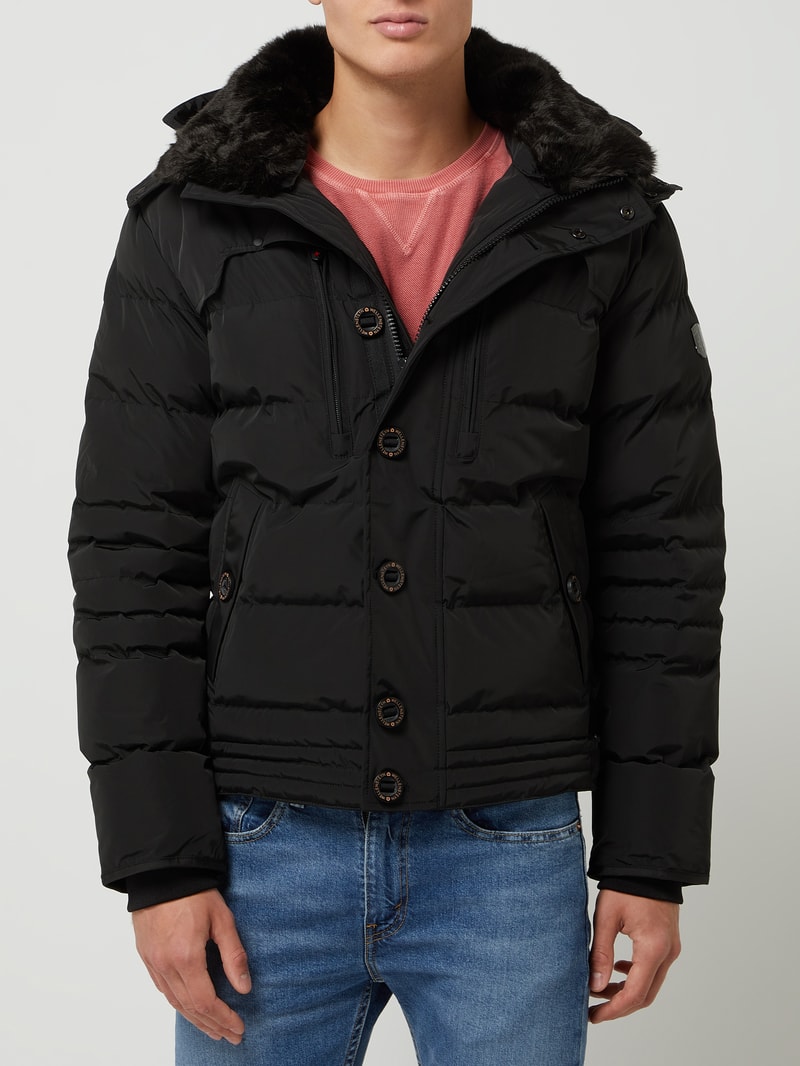 Starstream 382 Funktionsjacke mit abnehmbarer Kapuze in schwarz