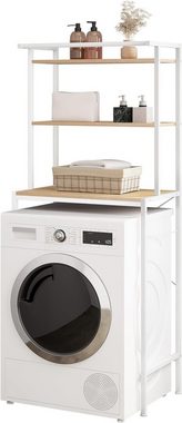 EUGAD Mehrzweckregal, 1-tlg., Waschmaschinenregal, WC Regal, Metall Holzwerkstoff