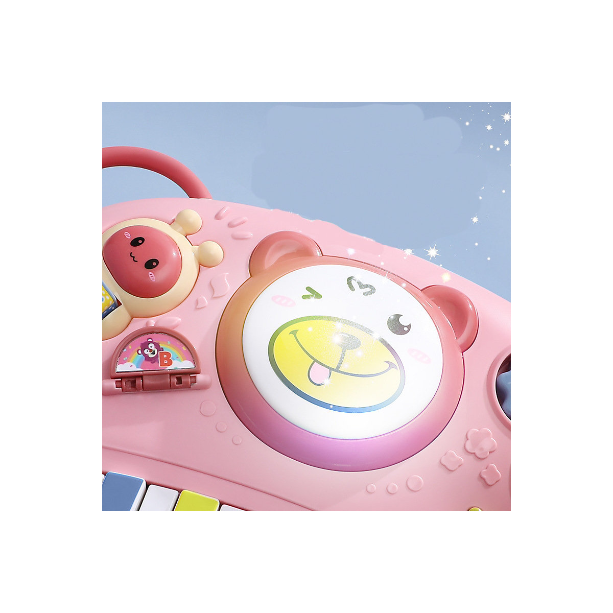 Elektronische Tastatur für Kinder Multifunktionale Interessenentwicklung Interaktive Eltern-Kind-Spiele mit Musik/Vokalisation