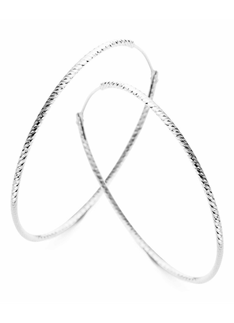 Casa Jewelry Tuscana silver hoop earrings