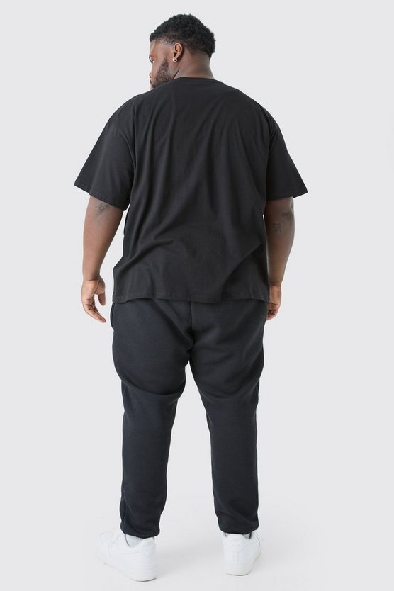 Plus Oversize Rundhals T-Shirt
