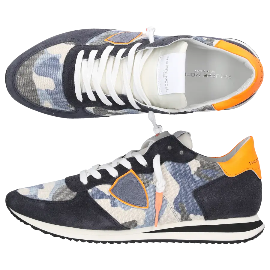 Philippe Model - Sneaker low TZLU Veloursleder - blau