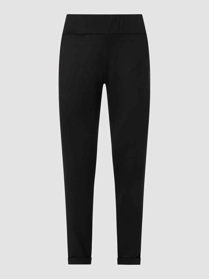 Lounge-Hose mit Modal-Anteil in schwarz