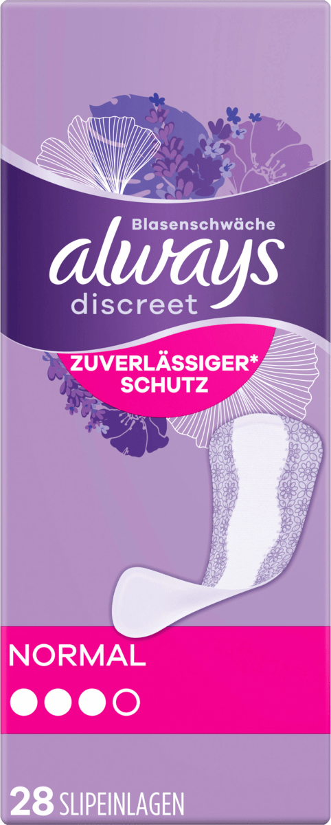 discreet Slipeinlagen Inkontinenz Normal, 28 St
