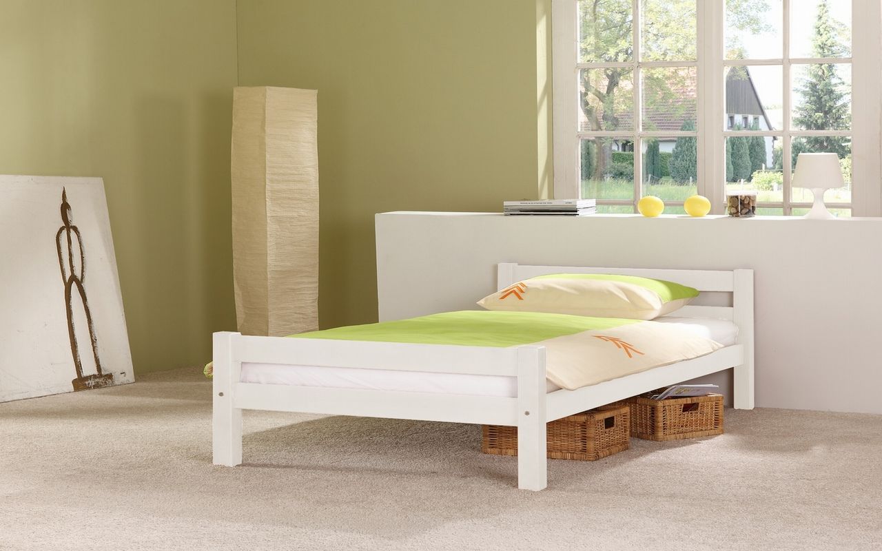 Relita Einzelbett Helga 140x200 weiß lackiert