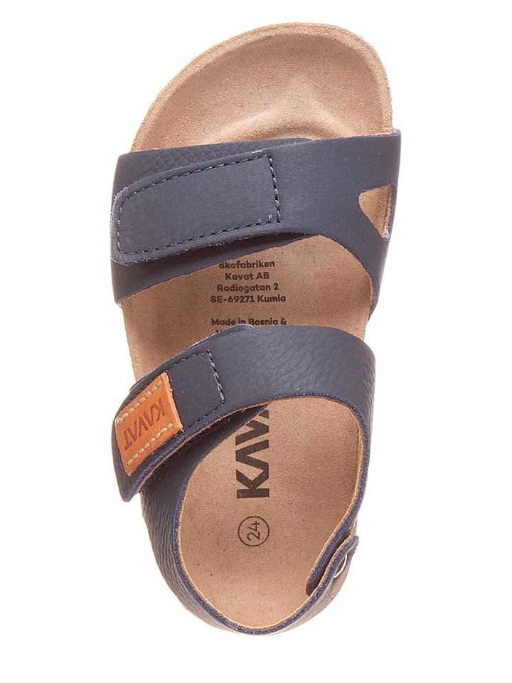 KAVAT Leder-Sandalen in Blau günstig kaufen 25
