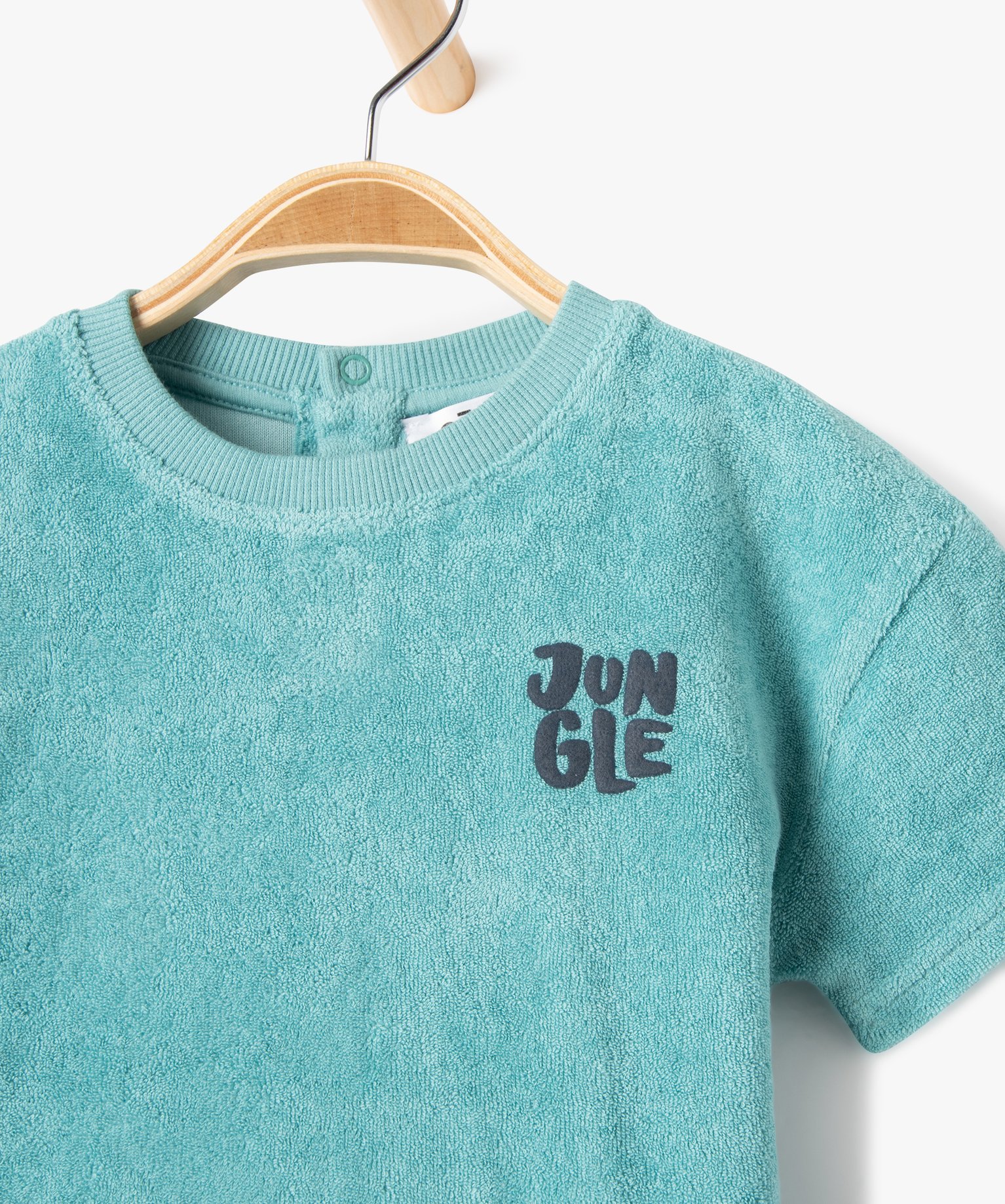 Ensemble bébé Garçon 2 pièces : short + tee-shirt en ép... bleu | GEMO