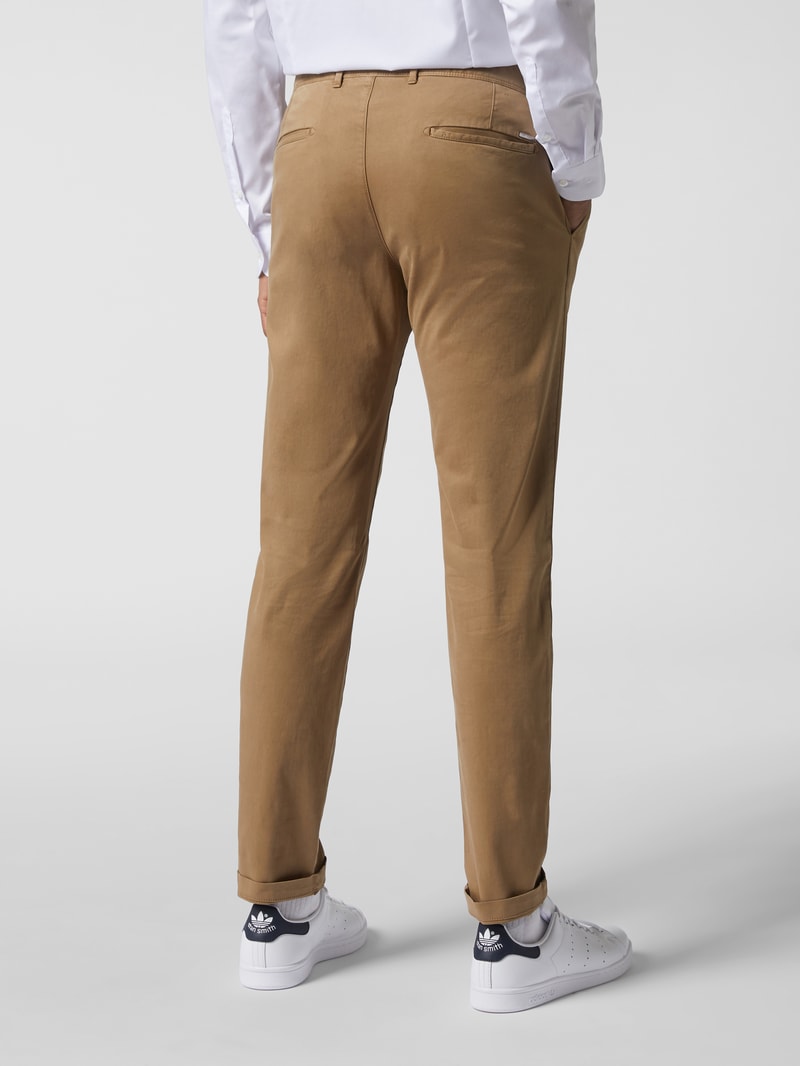 Slim Fit Chino mit Stretch-Anteil in beige