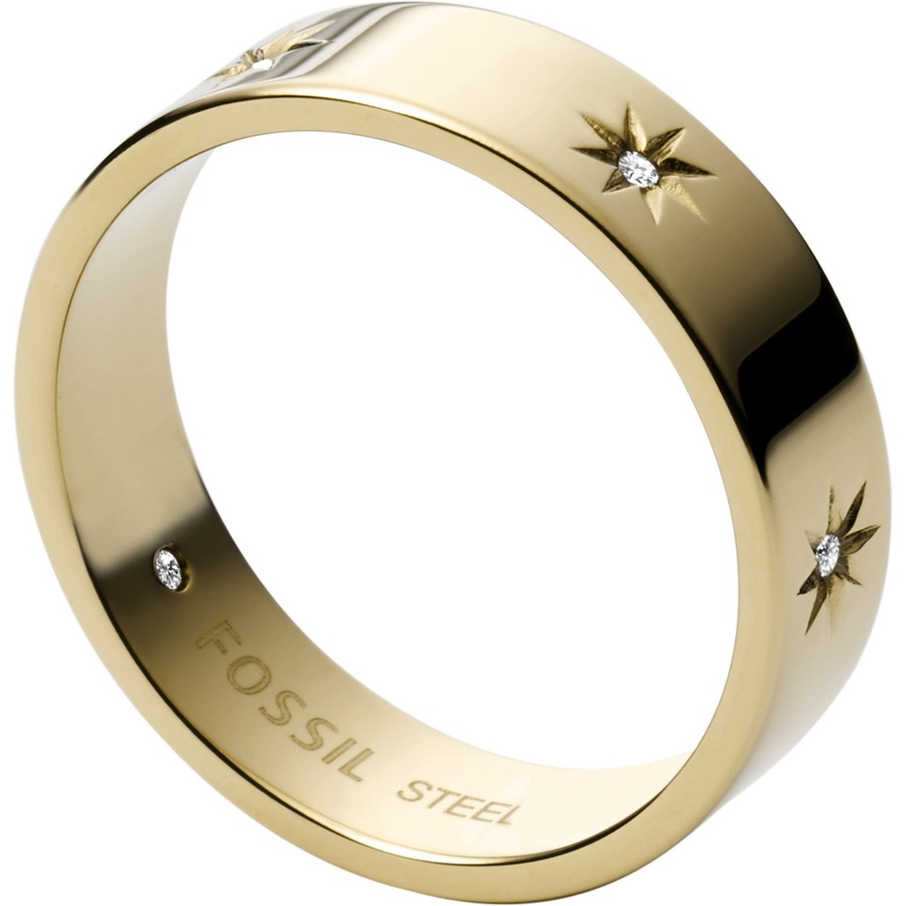 Fossil Bague pour femme Acier inoxydable or Bague