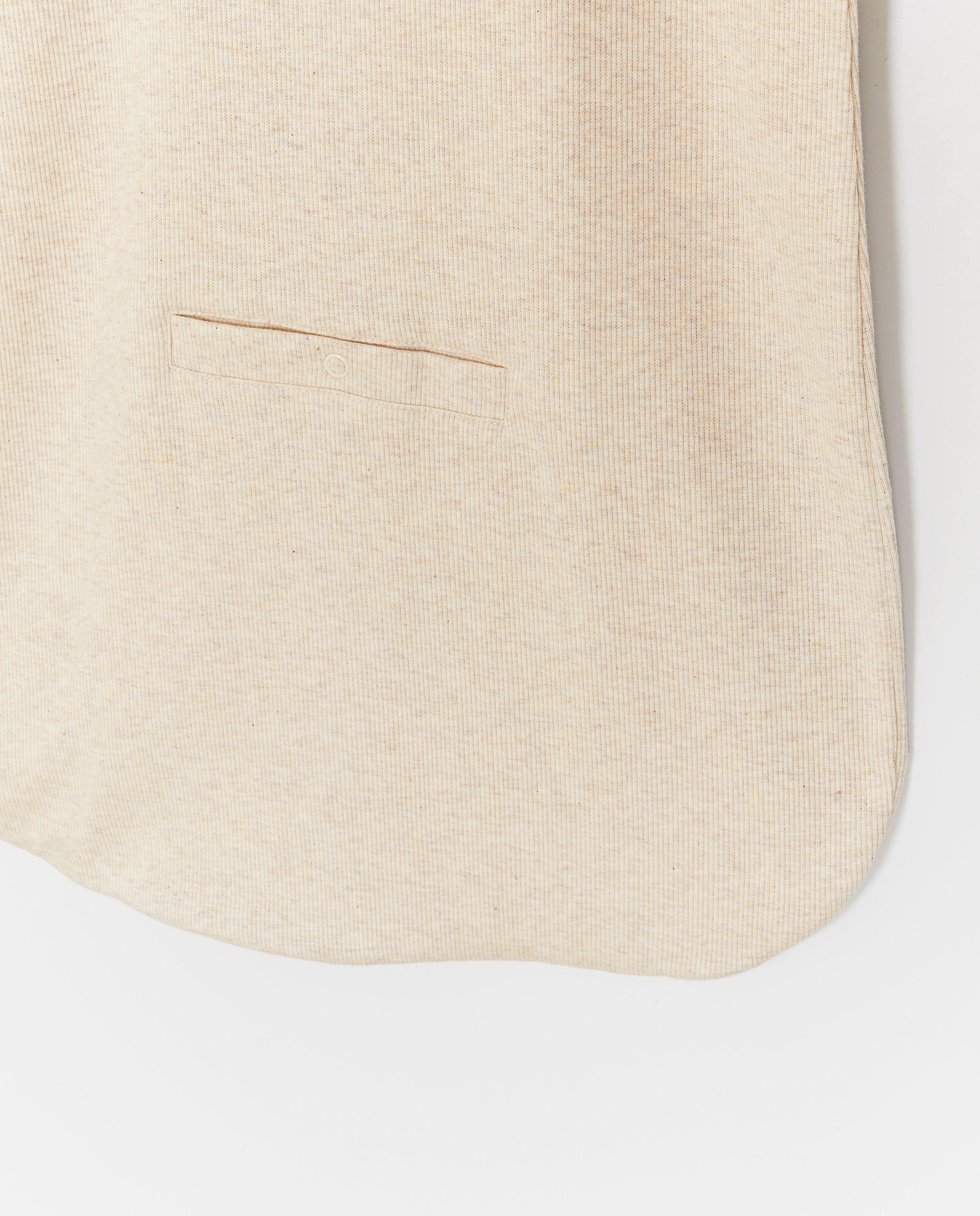 Sac de dormit Cuddles and Smiles cu nervuri fine, TOG 0.6 bej deschis