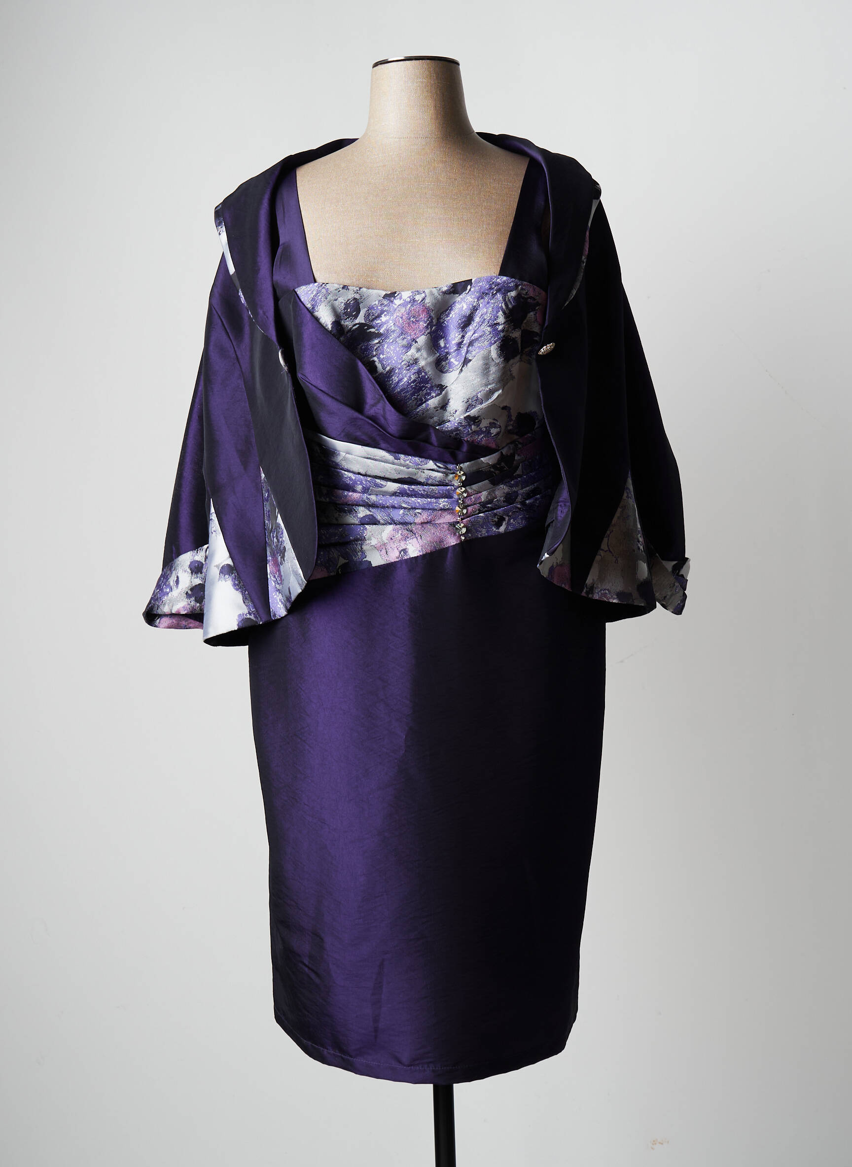 Creatif Paris Robe Veste Femme couleur violet