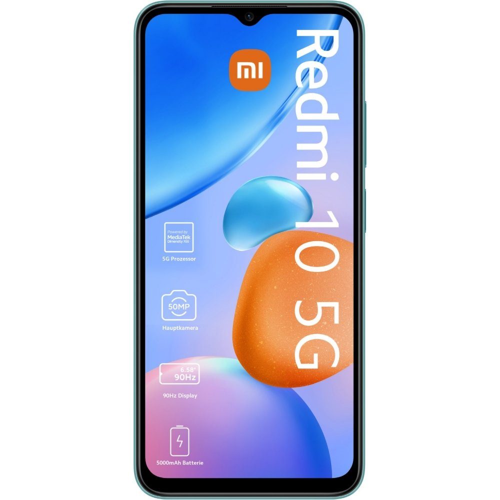 Xiaomi Redmi 10 5G 128 GB / 4 GB - Smartphone - aurora green Smartphone (6,58 Zoll, 128 GB Speicherplatz)