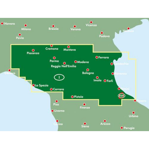 Emilia - Romagna - Bologna 1 : 150 000 - Straßenkarte