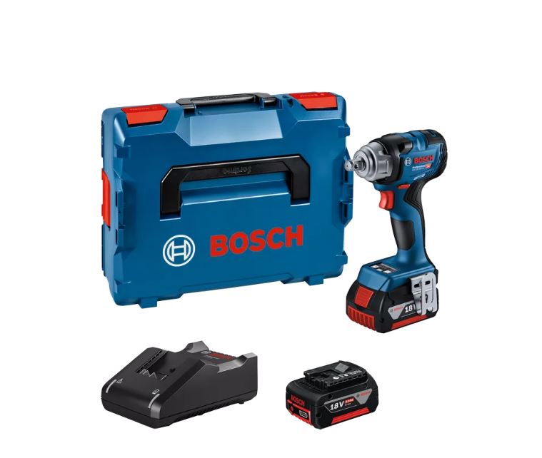 Bosch Blue 06019L5003 GDS 18V-330 HC Professionel slagskruetrækker 18V 5,0Ah ProCore i L-Boxx + 5 års forhandlergaranti! 06019L5003