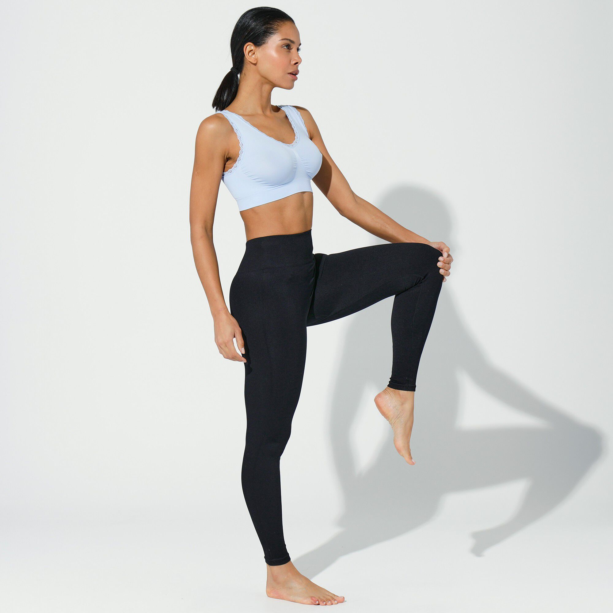 Legging maille extensible sans coutures