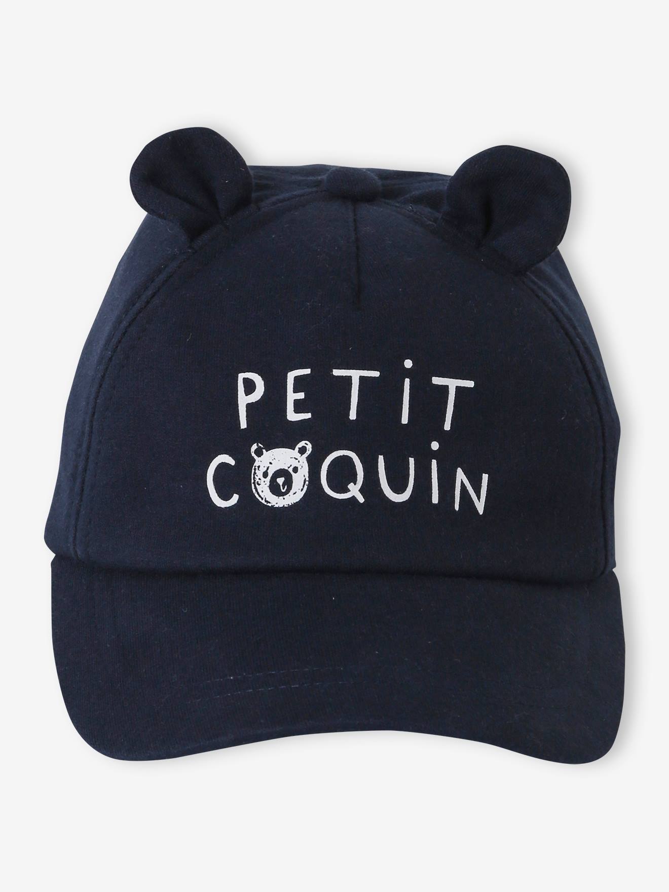 Vertbaudet Jungen Cap, Teddy - marine