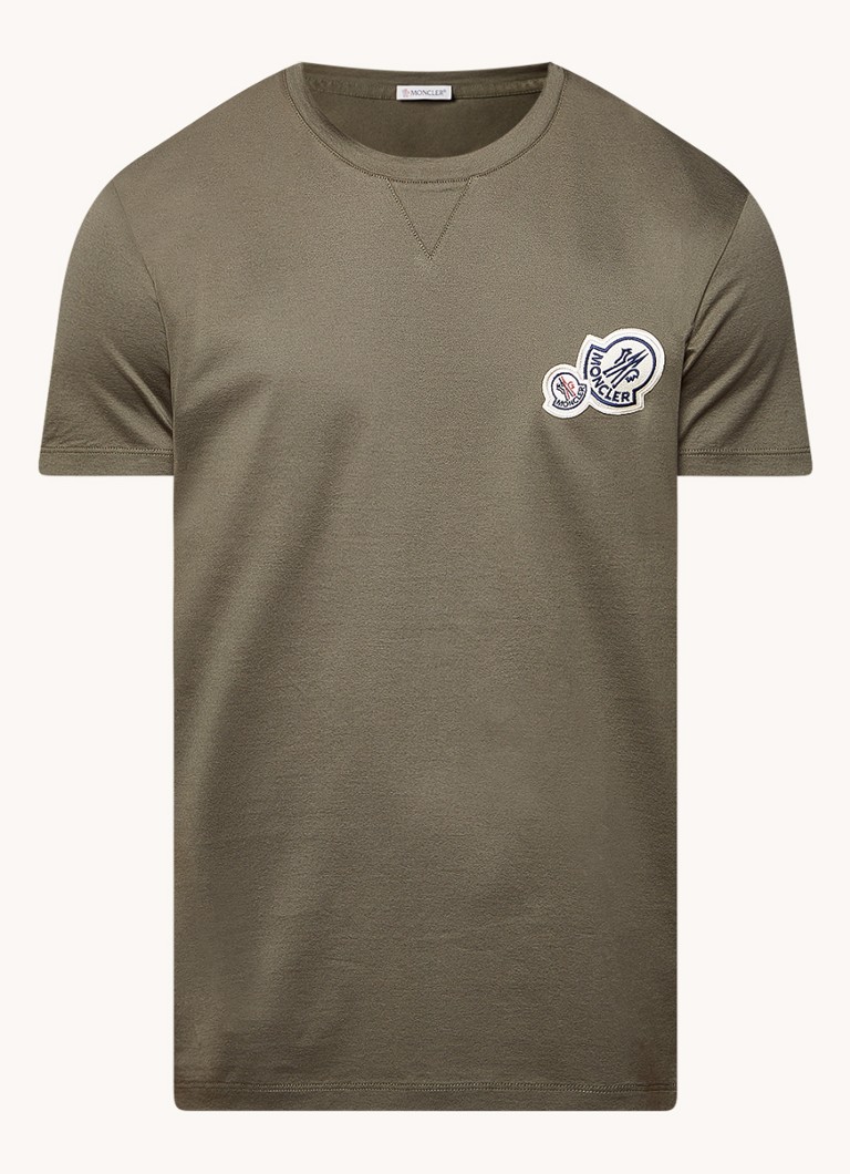 T-shirt Moncler con logo ed elasticizzata