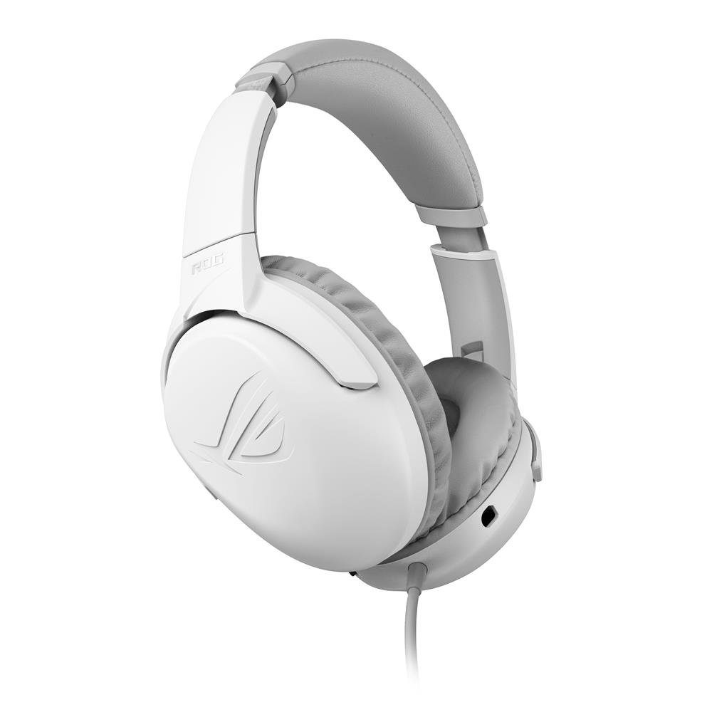 Asus ROG Strix Go Core Moonlight White Gaming-Headset (kabelgebunden, 3,5mm-Klinkenstecker, leicht, Weiß)