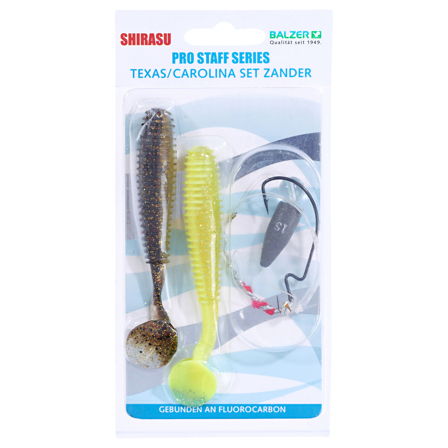 Shirasu Gummiköder-Set Carolina Texas Jig (Zander)