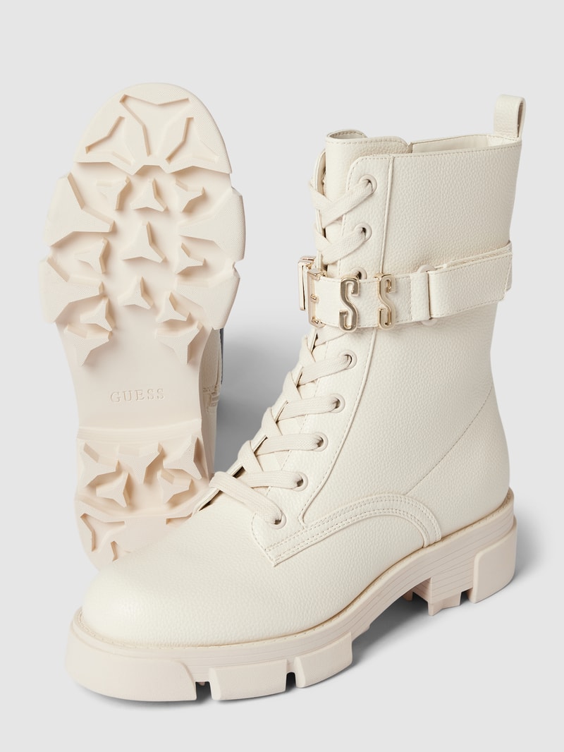 Stiefel mit Schnürverschluss Modell 'MADOX' in offwhite