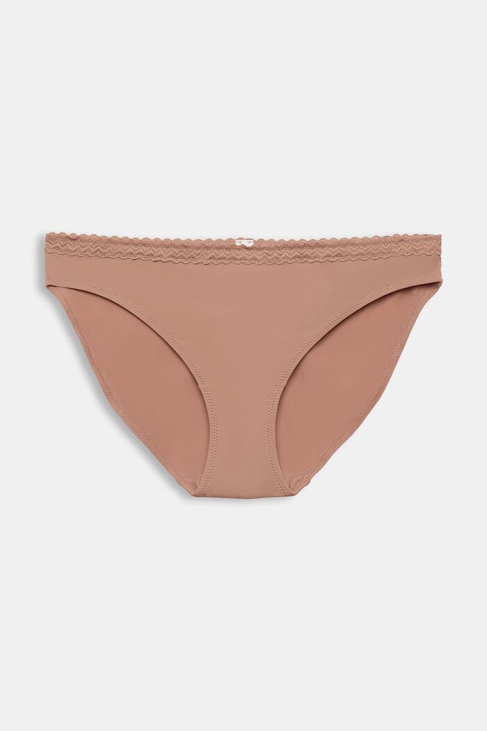 Hipster-Slip aus Mikrofaser mit Spitzenborte