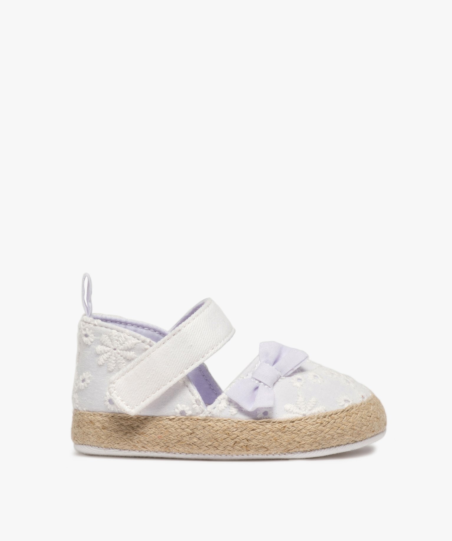 Chaussons de naissance bébé fille sandales blanc | GEMO