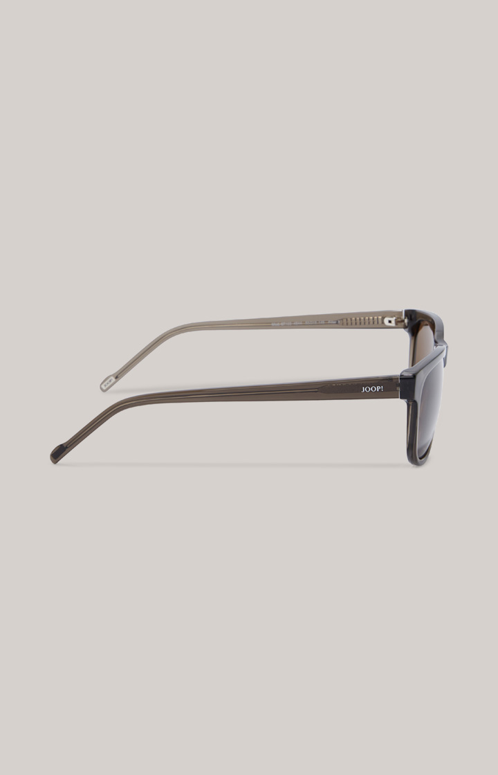 Sonnenbrille in Grau/Braun