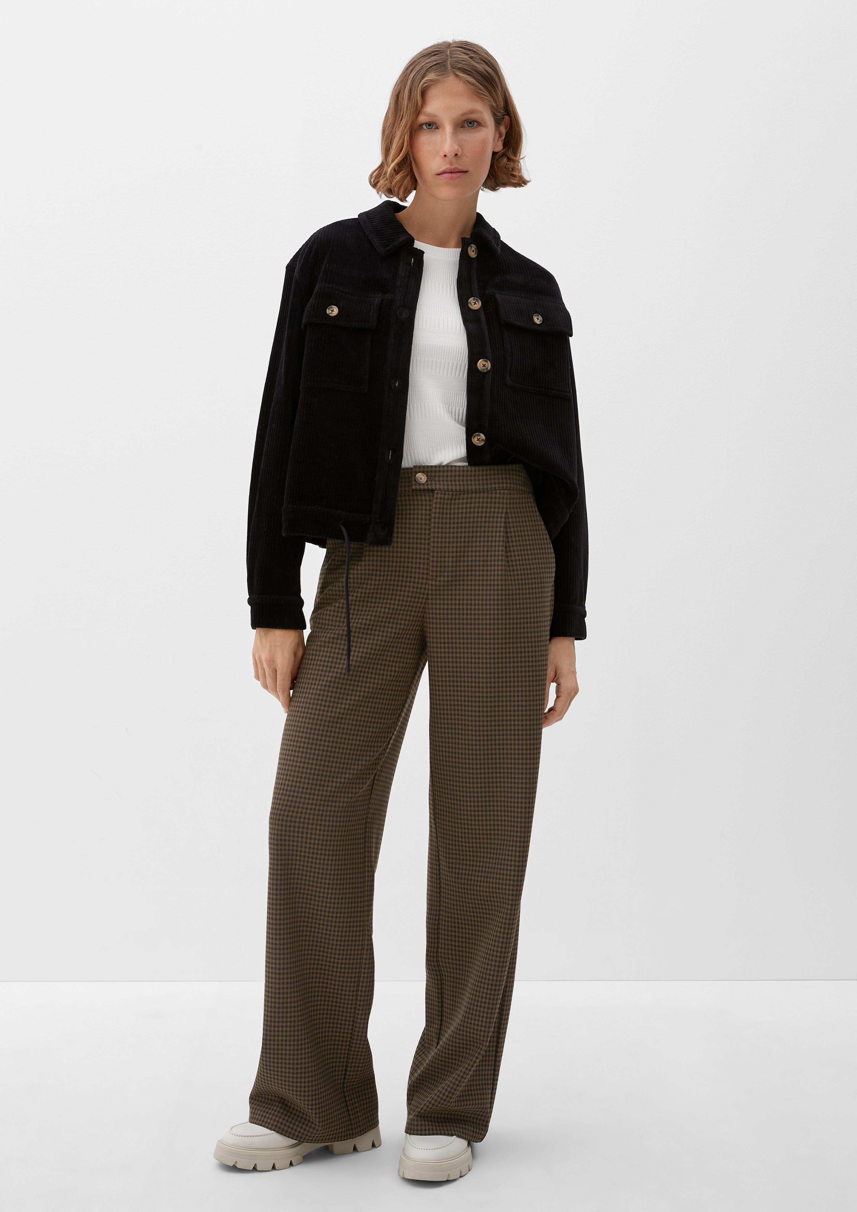 Regular: Karierte Wide leg-Hose  2121388-79N7