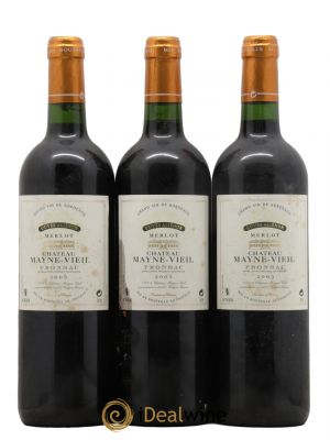 Fronsac Château Mayne-Vieil Cuvée Aliénor 2005 - Lot de 3 Bouteilles