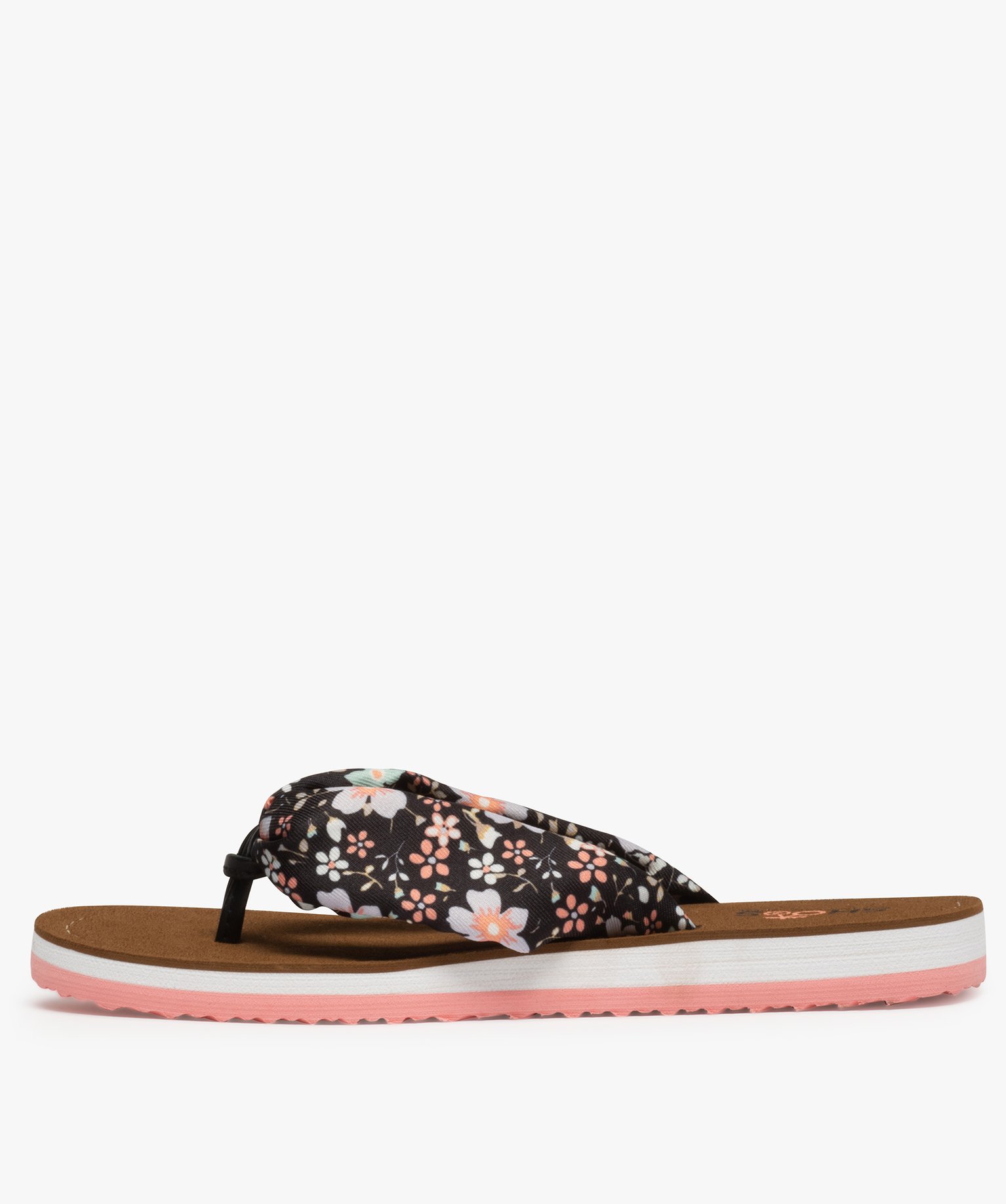 Tongs femme dessus drapé en tissu – Shoes by LTDC noir | GEMO