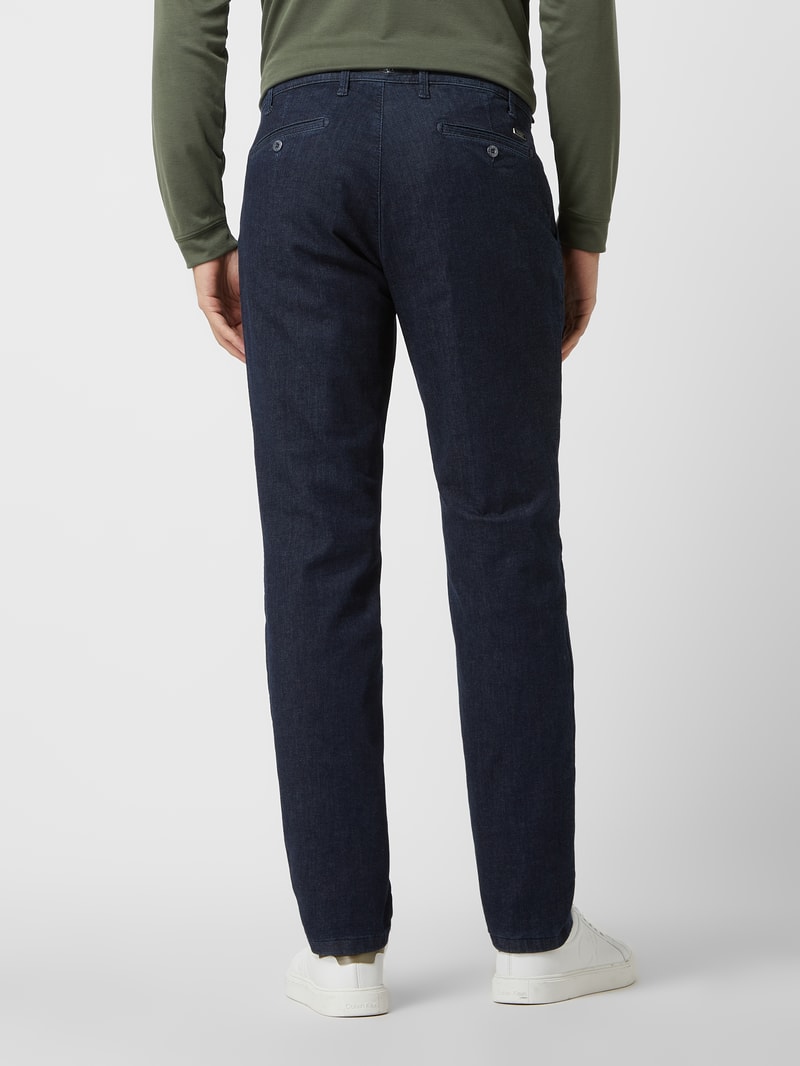 Regular Fit Jeans mit Stretch-Anteil Modell 'John' in marineblau