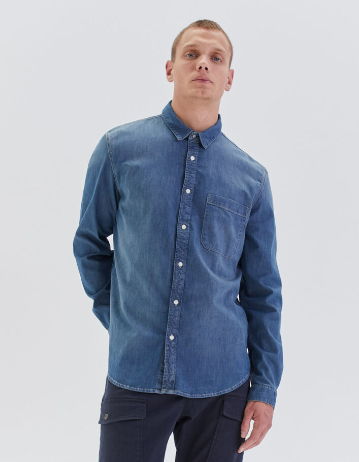 Chemise en jean REGULAR indigo Homme