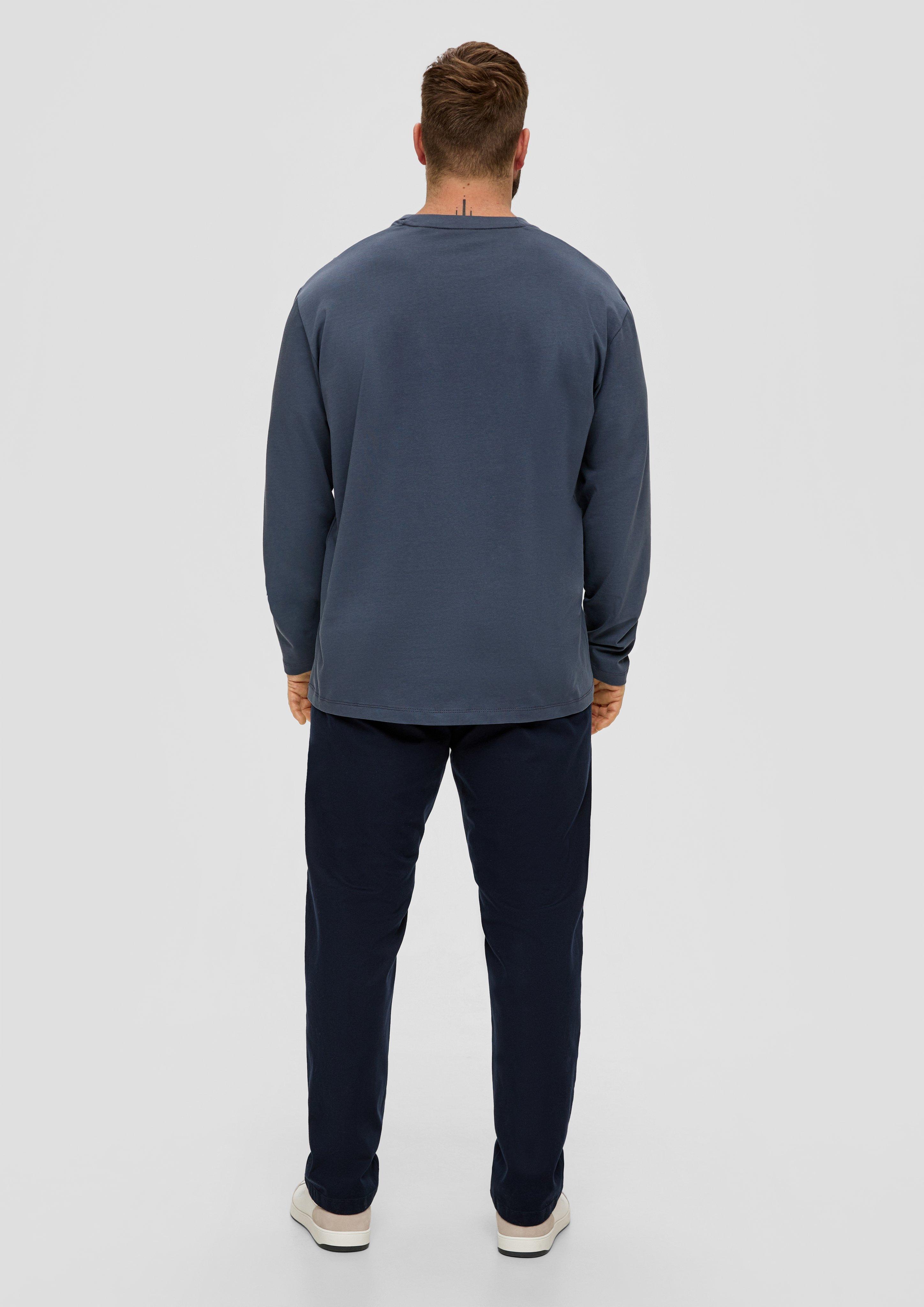 Longsleeve mit gummiertem Label-Print  2143244-57D1