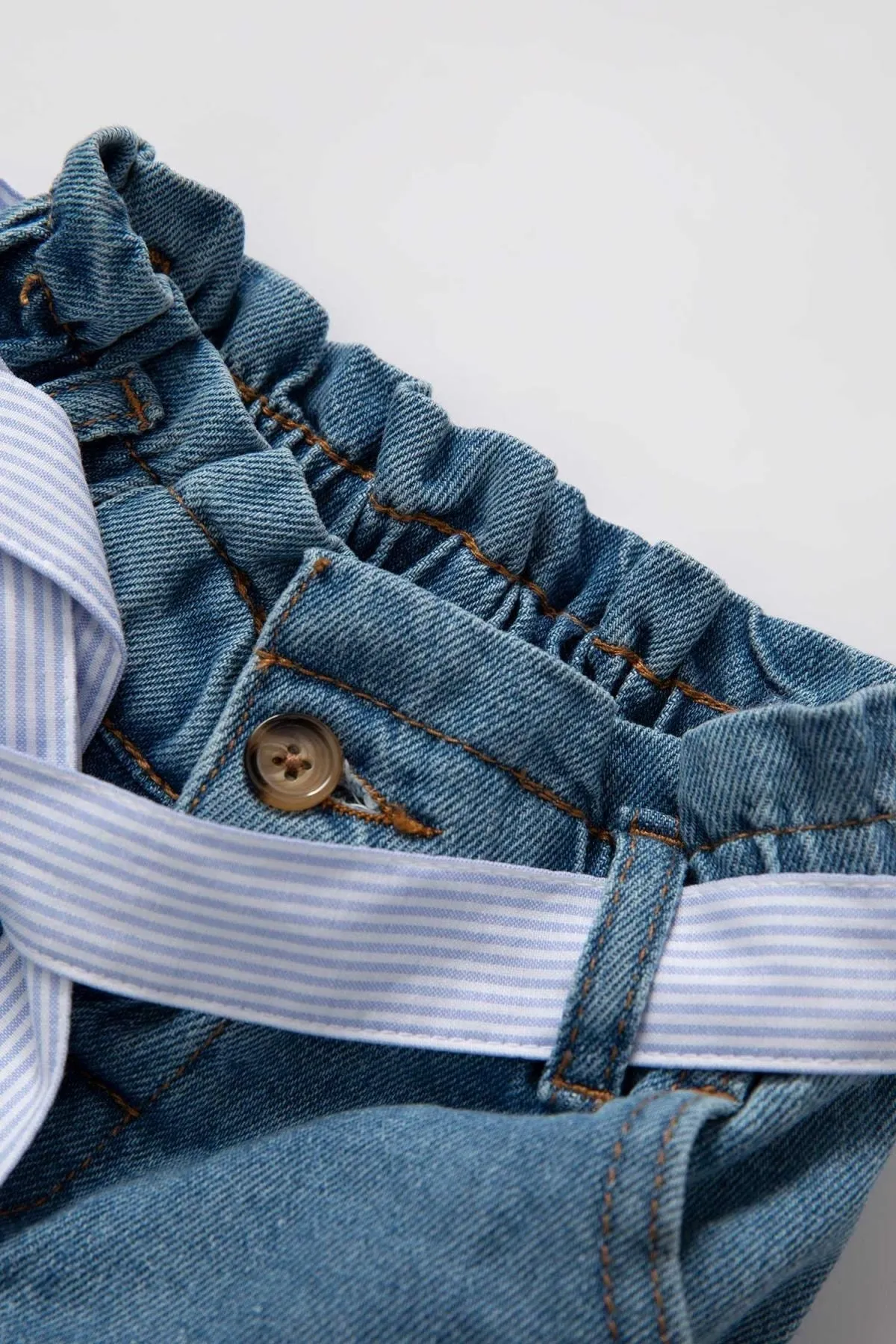 DeFacto  Baby-Mädchen-Jeanshose mit Gürtel