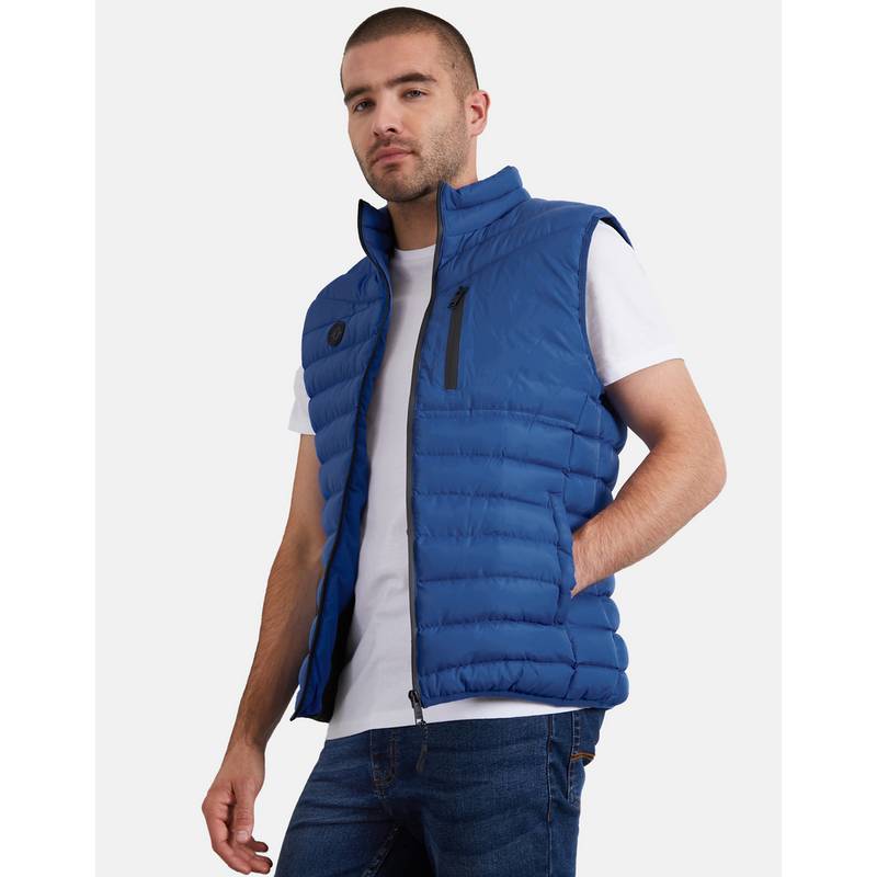 Threadbare THB Jacket Gilet Hunnigan Steppweste Herren