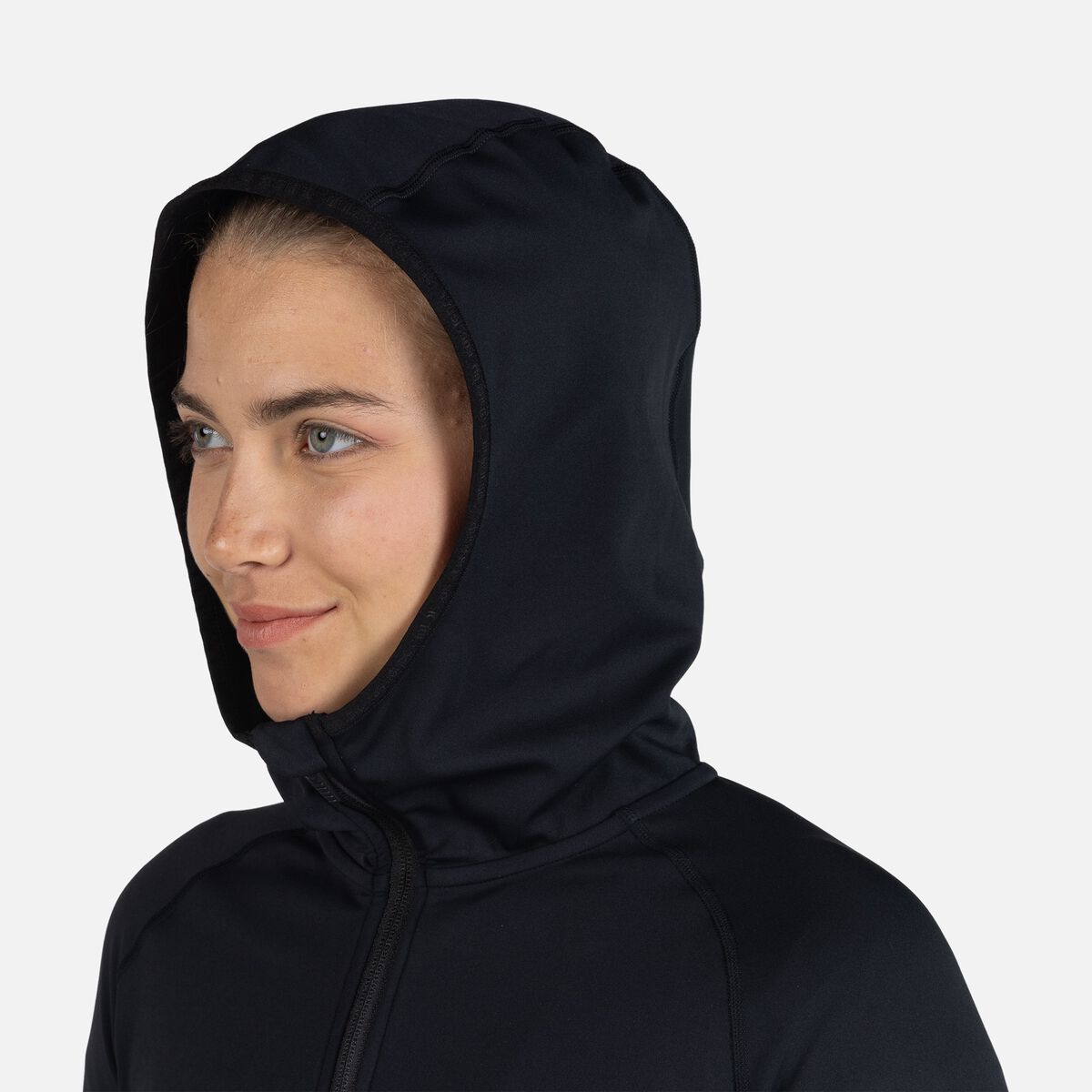 Dünnes Damen-Midlayer mit durchgehendem Reißverschluss