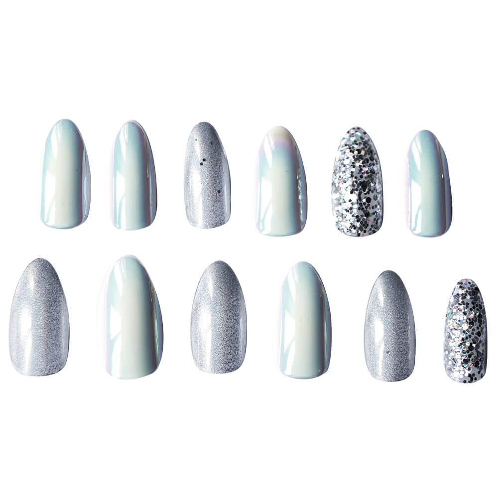 Ardell Nail Addict Holographic Glitter Faux-ongles prêt à poser Ardell avec accessoires
