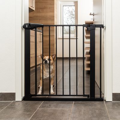 TIAKI Schwarzes Hundegitter mit 7 cm Verlängerung