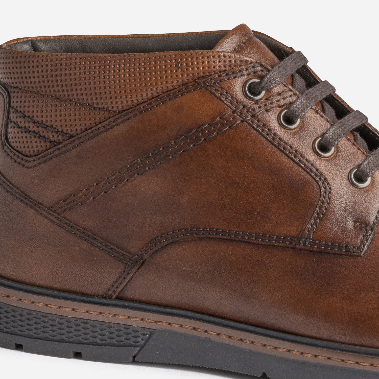 Desert boots marron en cuir