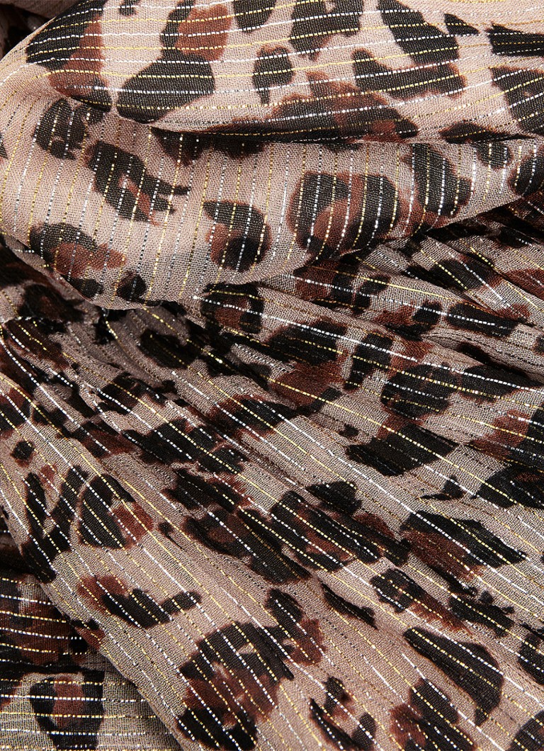 Abito midi Eve di Phase Eight, con stampa leopardata e lurex