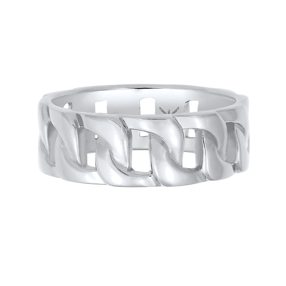 KUZZOI KUZZOI Bague Statment Massif Trend Robuste Look Rustique Bague Homme - (925/1000) Bague
