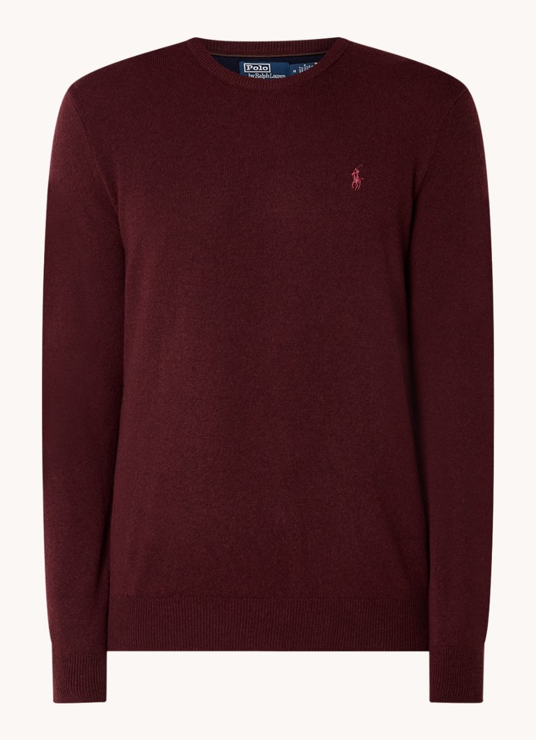 Πουλόβερ Ralph Lauren με λεπτή πλέξη από μαλλί και κέντημα λογότυπου