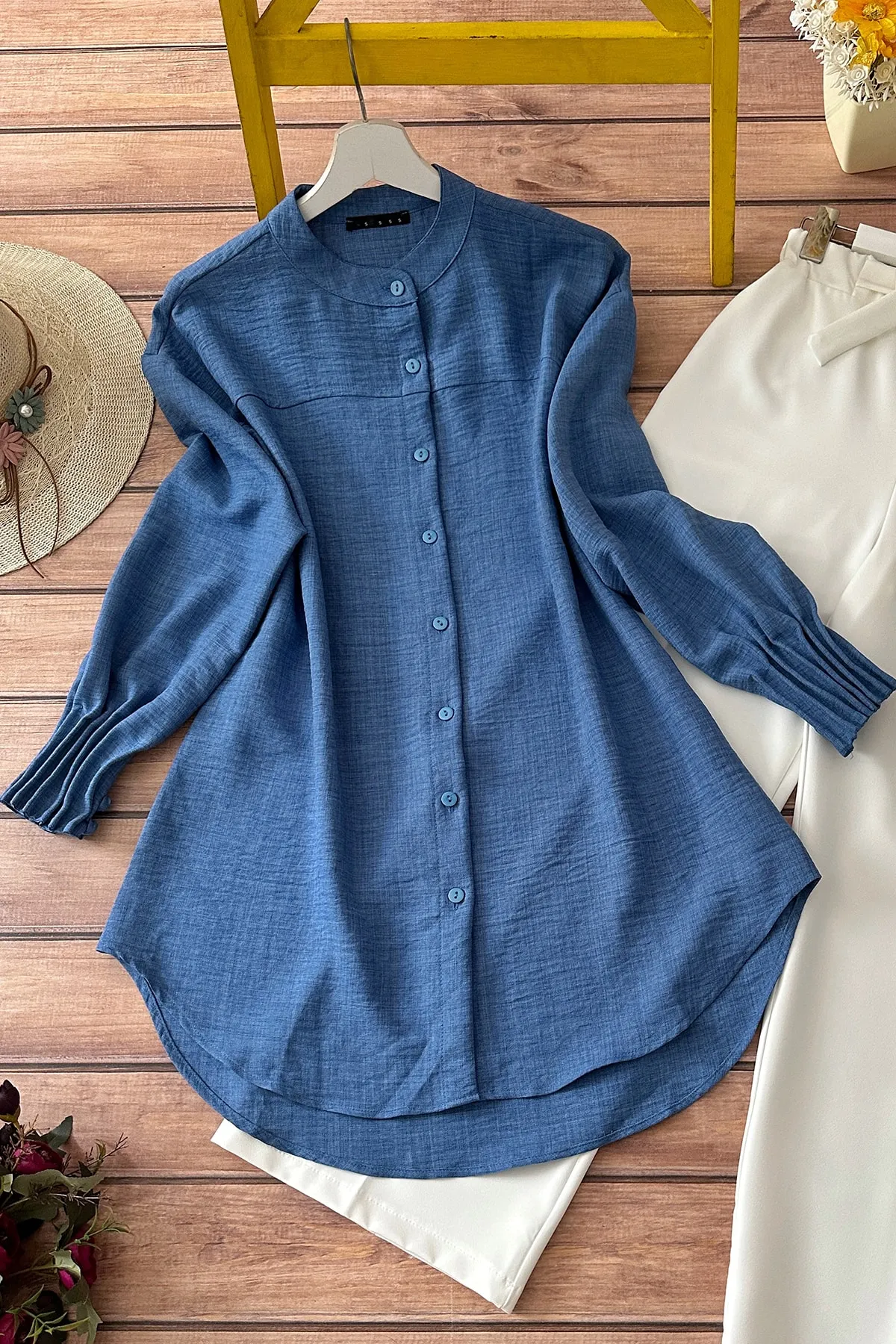 MODAQU  Tunika - Blau - Relaxed Fit