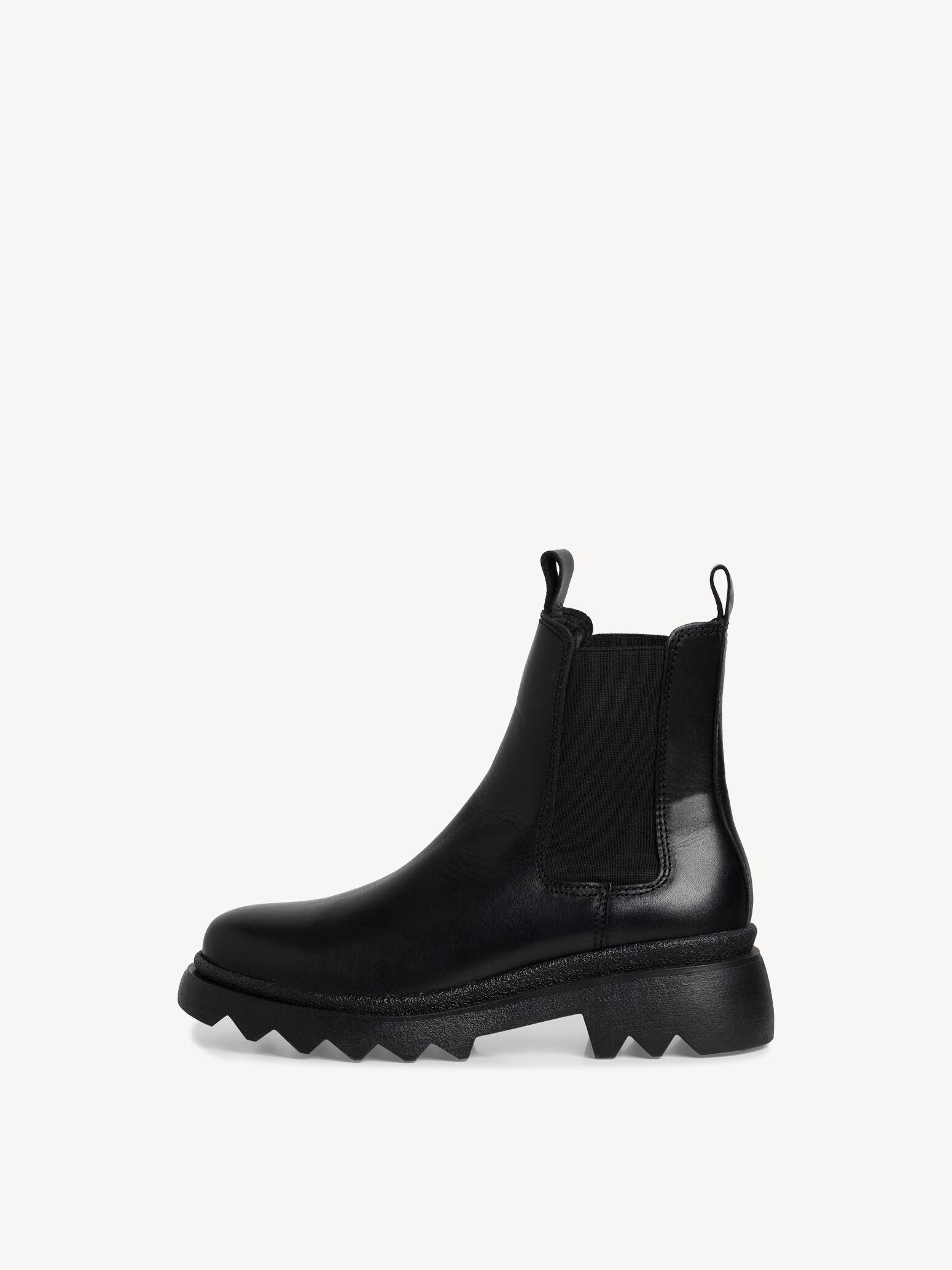 Bottine Chelsea en cuir - noir